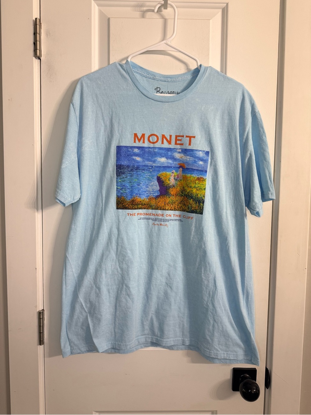 Bowery Supply Co XL Monet Promenade on the Cliff Graphic Tee NWT - Picture 2 of 7